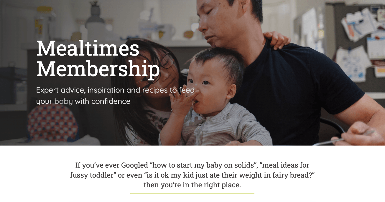 website project for mealtimes by dr kyla